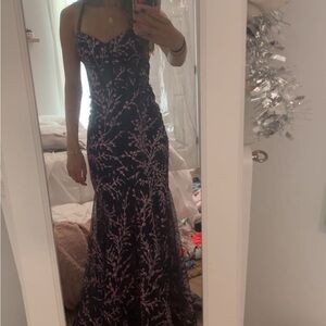 Elegant Floral Evening Gown